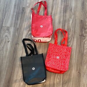 lululemon athletica Red and Black Tote Collection